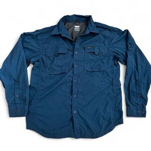 Columbia Sportswear teal  lightweight long sleeve shirt